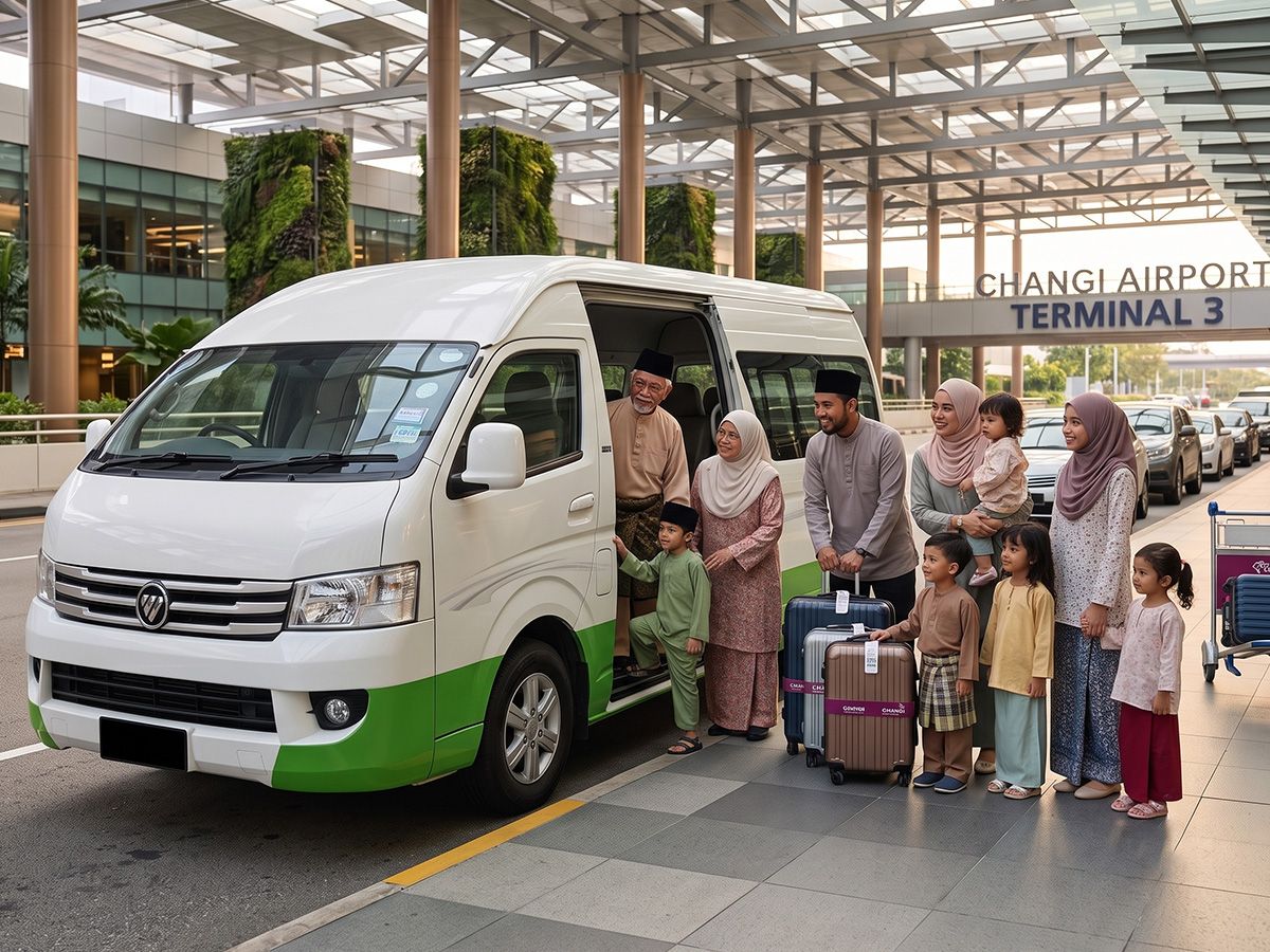 Changi Airport (SIN) airport van transfer with Anytime Journey